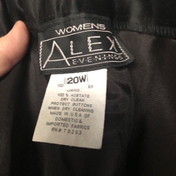 Black Alex Evening Long Skirt. - Picture 2 of 3